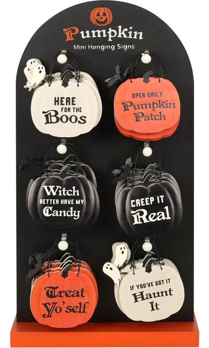 GOTHIC GIFTS Mini Pumpkin | HANGING SIGNS 4 GOTHIC GIFTS Mini Pumpkin | HANGING SIGNS - Image 2