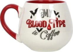 GOTHIC GIFTS My Blood Type Is Coffee | ROUNDED MUG -Restyle Sales Shop gothic gifts my blood type is coffee rounded mug 1 bb676435 98a3 4da2 9a64 697ede308a6a 700x700
