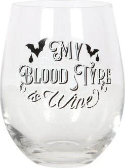 GOTHIC GIFTS My Blood Type Is Wine | STEMLESS WINE GLASS -Restyle Sales Shop gothic gifts my blood type is wine stemless wine glass 1 fff03b98 b2cd 4894 9091 1dfa62e28558 700x700