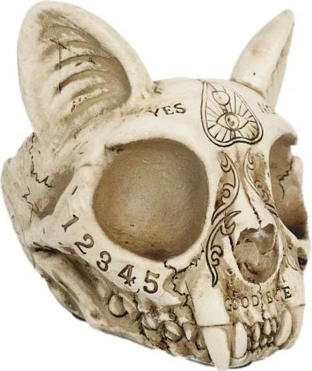 GOTHIC GIFTS Spirit Board | CAT SKULL ORNAMENT 4 GOTHIC GIFTS Spirit Board | CAT SKULL ORNAMENT - Image 2