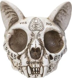 GOTHIC GIFTS Spirit Board | CAT SKULL ORNAMENT