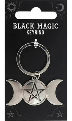 GOTHIC GIFTS Triple Moon | BLACK MAGIC KEYRING