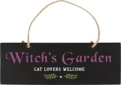 GOTHIC GIFTS Witch's Garden | HANGING SIGN