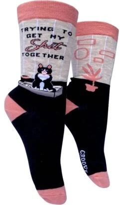 GROOVY THINGS Trying Cat | CREW SOCKS