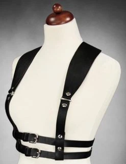 RESTYLE Wide Strapped [Black] | UNDERBUST HARNESS -Restyle Sales Shop harness wide strapped underbust black 4 700x700