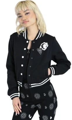 HELL BUNNY Samara [Black/White] | JACKET*