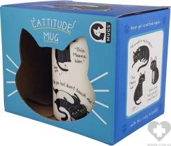 GINGER FOX Cattitude | MUG -Restyle Sales Shop homewares cattitude mug 01 700x700