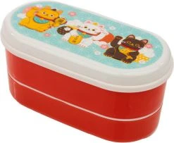HOMEWARES Maneki Neko Lucky Cat | BENTO LUNCH BOX [with Fork & Spoon] -Restyle Sales Shop homewares maneki neko lucky cat bento lunch box with fork spoon 3 4fca568a 6c4c 4010 8421 b6ce1c9e7699 700x700
