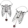 BODYVIBE Heartless | PLUG HOOP EARRINGS*