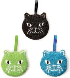 KIKKERLAND Kitty | SCRUB SPONGE SET -Restyle Sales Shop kikkerland cat sponges set 5 f41426f7 8d79 4725 bb48 e92baa36bbce 700x700