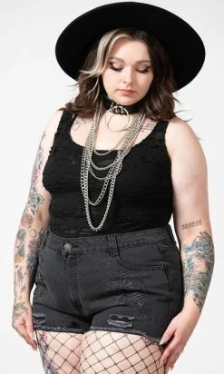 KILLSTAR Alchemille | DENIM SHORTS* -Restyle Sales Shop killstar alchemille denim shorts 8 8cbf97bf 63ed 4a67 93be f532e8cc4712 700x700