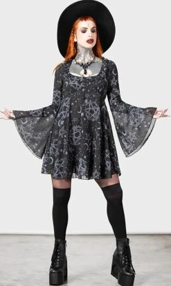 KILLSTAR Astral Willow | DRESS -Restyle Sales Shop killstar astral willow dress 1 700x700