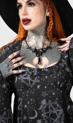 KILLSTAR Astral Willow | DRESS -Restyle Sales Shop killstar astral willow dress 3 700x700