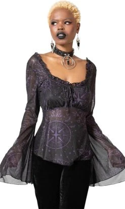 KILLSTAR Astromancy Mesh | LONG SLEEVE TOP*