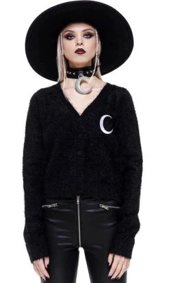 KILLSTAR Crescent | KNIT CARDIGAN^ -Restyle Sales Shop killstar crescent knit cardigan 1 ff2c34c4 dac6 47bb 9260 db3d710960a4 700x700