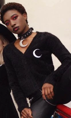 KILLSTAR Crescent | KNIT CARDIGAN^ -Restyle Sales Shop killstar crescent knit cardigan 2 7490f39f d1d1 4a53 9ca7 56819b00153d 700x700