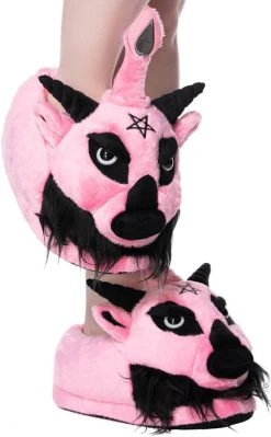 KILLSTAR Dark Lord [Bubblegum] | SLIPPERS" -Restyle Sales Shop killstar dark lord bubblegum slippers 2 6520377b 8fbe 469f 9da1 fcf334a19ab1 700x700