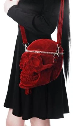KILLSTAR Grave Digger [Blood Red] | SKULL HANDBAG"