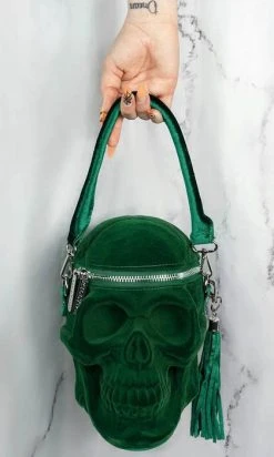 KILLSTAR Grave Digger [Green] | SKULL HANDBAG"