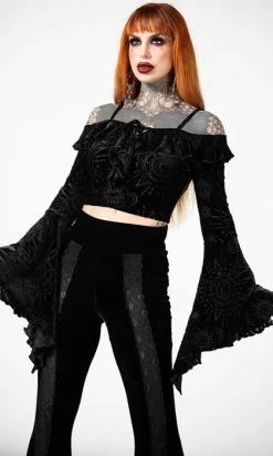 KILLSTAR Hellmina | Burnout BARDOT TOP* -Restyle Sales Shop killstar hellmina burnout bardot top 2 a4fc5bb2 3502 416d 9219 7a55b413f462 700x700