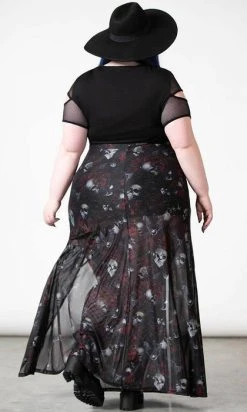 KILLSTAR Kleadora | MESH MAXI SKIRT* -Restyle Sales Shop killstar kleadora mesh maxi skirt 11 ea144631 36dc 4b02 b7c2 0f31748d8ee7 700x700