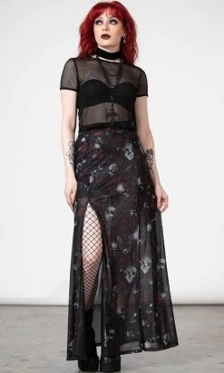 KILLSTAR Kleadora | MESH MAXI SKIRT*