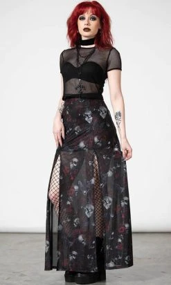 KILLSTAR Kleadora | MESH MAXI SKIRT* -Restyle Sales Shop killstar kleadora mesh maxi skirt 4 eb00f834 56e6 49c8 a78b c5b2e0a8f732 700x700