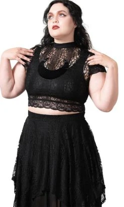 KILLSTAR Moon Rays | LACE CROP TOP