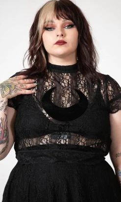 KILLSTAR Moon Rays | LACE CROP TOP -Restyle Sales Shop killstar moon rays lace crop top 4 e871977f 2786 48df 920e 63ba7e110426 700x700