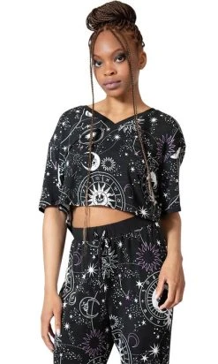 KILLSTAR Moonlight | V NECK CROP TOP