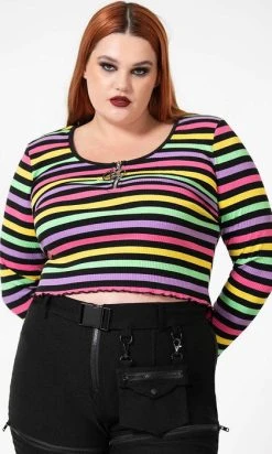 KILLSTAR Nikiko | RIBBED LONG-SLEEVE TOP* -Restyle Sales Shop killstar nikiko ribbed long sleeve top 5 35337b2d 3b4e 47f2 b0c5 ed3e61971bf1 700x700