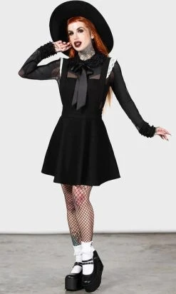 KILLSTAR Oriel | PINAFORE DRESS -Restyle Sales Shop killstar oriel pinafore dress 3 700x700