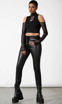 KILLSTAR Primevil | LACE-UP PANTS* -Restyle Sales Shop killstar primevil lace up pants 2 4acae951 b0f4 4ea9 9dc7 b96e004bcff3 700x700