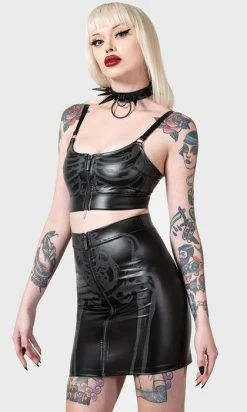 KILLSTAR Skellington | SKIRT* -Restyle Sales Shop killstar skellington skirt 3 a0e881fe bec7 4493 8b02 9e9d3c53abdf 700x700