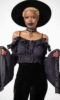 KILLSTAR Spirit Hand | CHIFFON TOP -Restyle Sales Shop killstar spirit hand chiffon top 2 4c69f654 834c 4c2d a793 42ebf98da22c 700x700