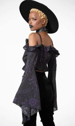 KILLSTAR Spirit Hand | CHIFFON TOP -Restyle Sales Shop killstar spirit hand chiffon top 3 bbe9f798 d343 4f35 a476 fe816583016e 700x700