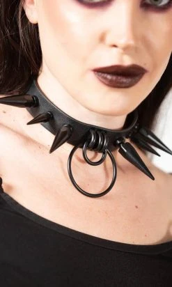 KILLSTAR Synchro [Matte Black] | SPIKE CHOKER*