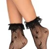 LEG AVENUE Galaxy Net Ruffle | ANKLE SOCKS