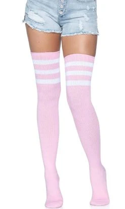 LEG AVENUE Gina Athletic [Pink] | THIGH HIGH STOCKINGS -Restyle Sales Shop leg avenue gina athletic pink thigh high stockings 2 ad74dfbb f33e 43e3 a33c 7b6f39a92807 700x700