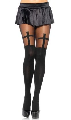 LEG AVENUE Bless Me Cross | TIGHTS