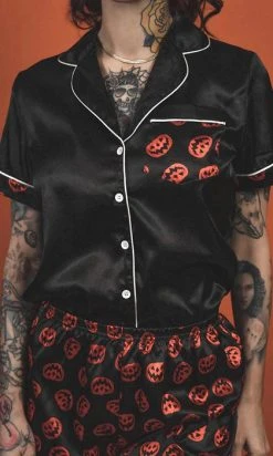 LIVELY GHOSTS Nocturnal Autumn | SLEEPWEAR SET -Restyle Sales Shop lively ghosts nocturnal autumn sleepwear set 10 700x700