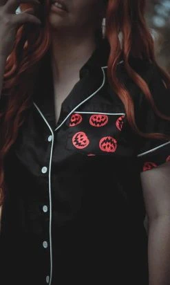 LIVELY GHOSTS Nocturnal Autumn | SLEEPWEAR SET -Restyle Sales Shop lively ghosts nocturnal autumn sleepwear set 14 700x700