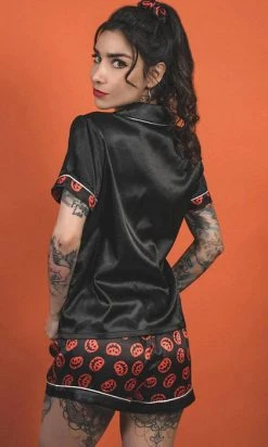 LIVELY GHOSTS Nocturnal Autumn | SLEEPWEAR SET -Restyle Sales Shop lively ghosts nocturnal autumn sleepwear set 6 700x700