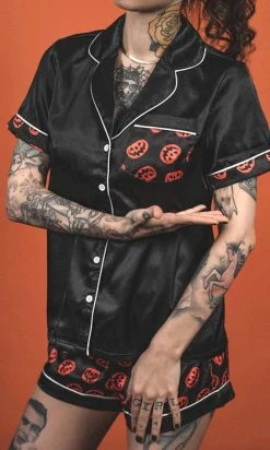 LIVELY GHOSTS Nocturnal Autumn | SLEEPWEAR SET -Restyle Sales Shop lively ghosts nocturnal autumn sleepwear set 7 700x700