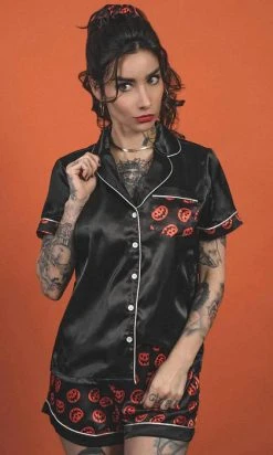 LIVELY GHOSTS Nocturnal Autumn | SLEEPWEAR SET -Restyle Sales Shop lively ghosts nocturnal autumn sleepwear set 9 700x700