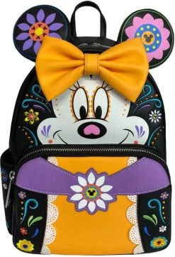 LOUNGEFLY Disney: Minnie Sugar Skull | MINI BACKPACK