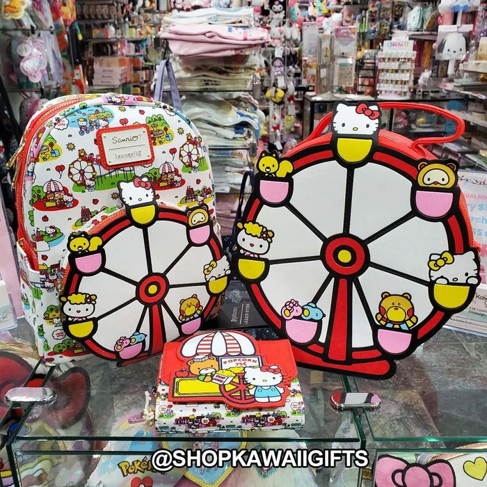 LOUNGEFLY Hello Kitty: & Friends Carnival | FLAP PURSE 7 LOUNGEFLY Hello Kitty: & Friends Carnival | FLAP PURSE - Image 5