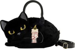 LOUNGEFLY Hocus Pocus: Binx Holding Candle | PLUSH CROSSBODY BAG