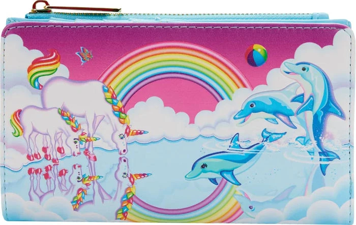 LOUNGEFLY Lisa Frank: Unicorn Reflection | FLAP PURSE 3 LOUNGEFLY Lisa Frank: Unicorn Reflection | FLAP PURSE