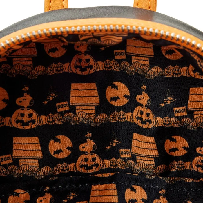 LOUNGEFLY Peanuts: Great Pumpkin Snoopy | MINI BACKPACK 5 LOUNGEFLY Peanuts: Great Pumpkin Snoopy | MINI BACKPACK - Image 3